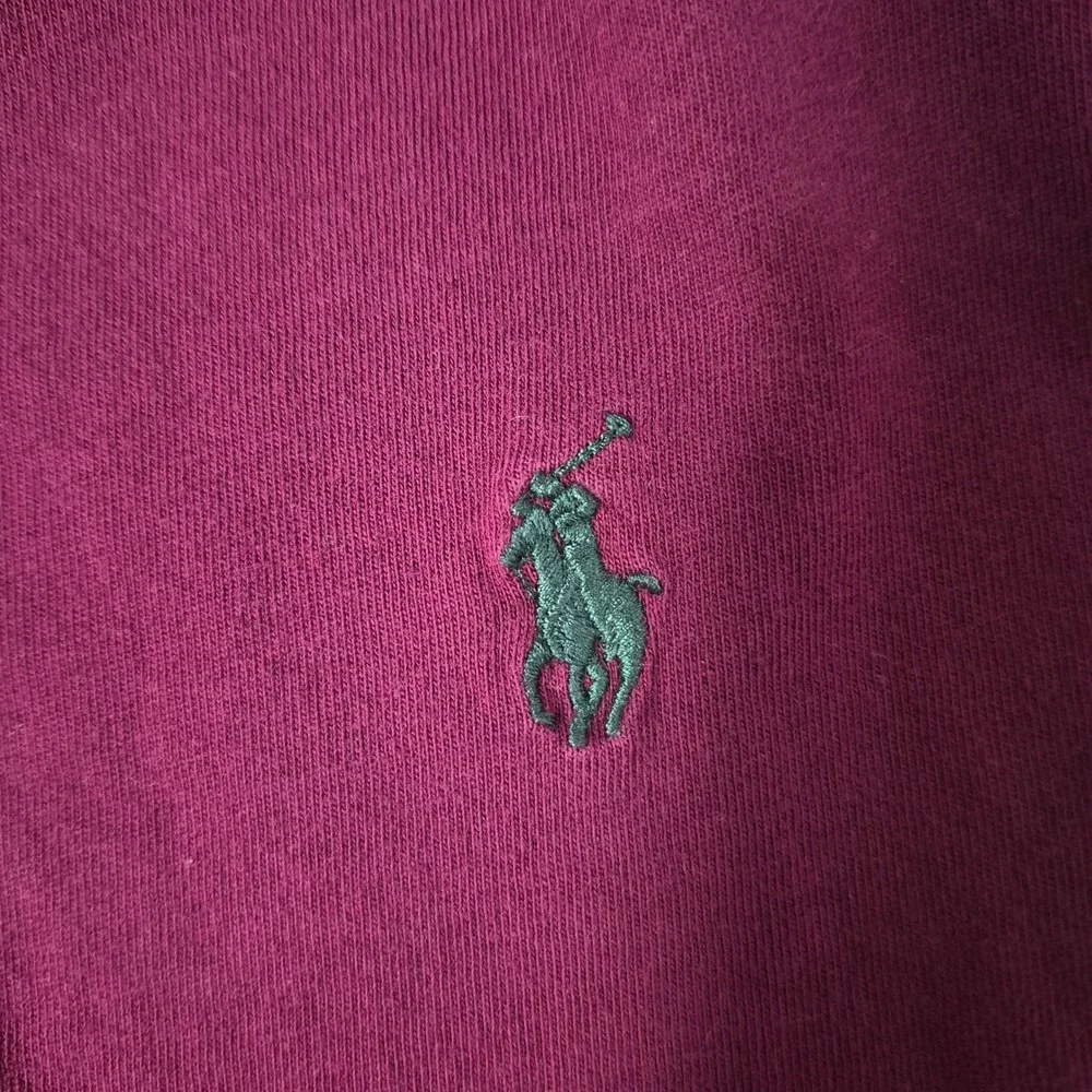 Lot 2 Polo Ralph Lauren Long Sleeve T-Shirt Men L Burgundy Grey Classic Heritage